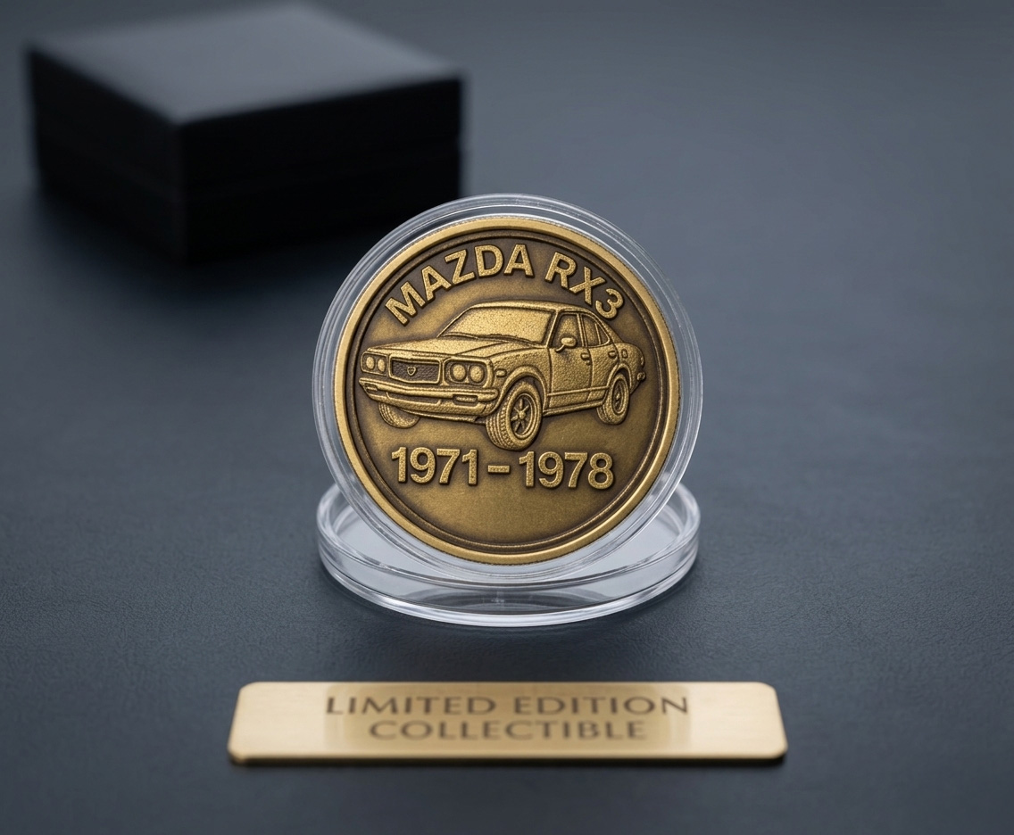 Mazda RX3 Brass Coin